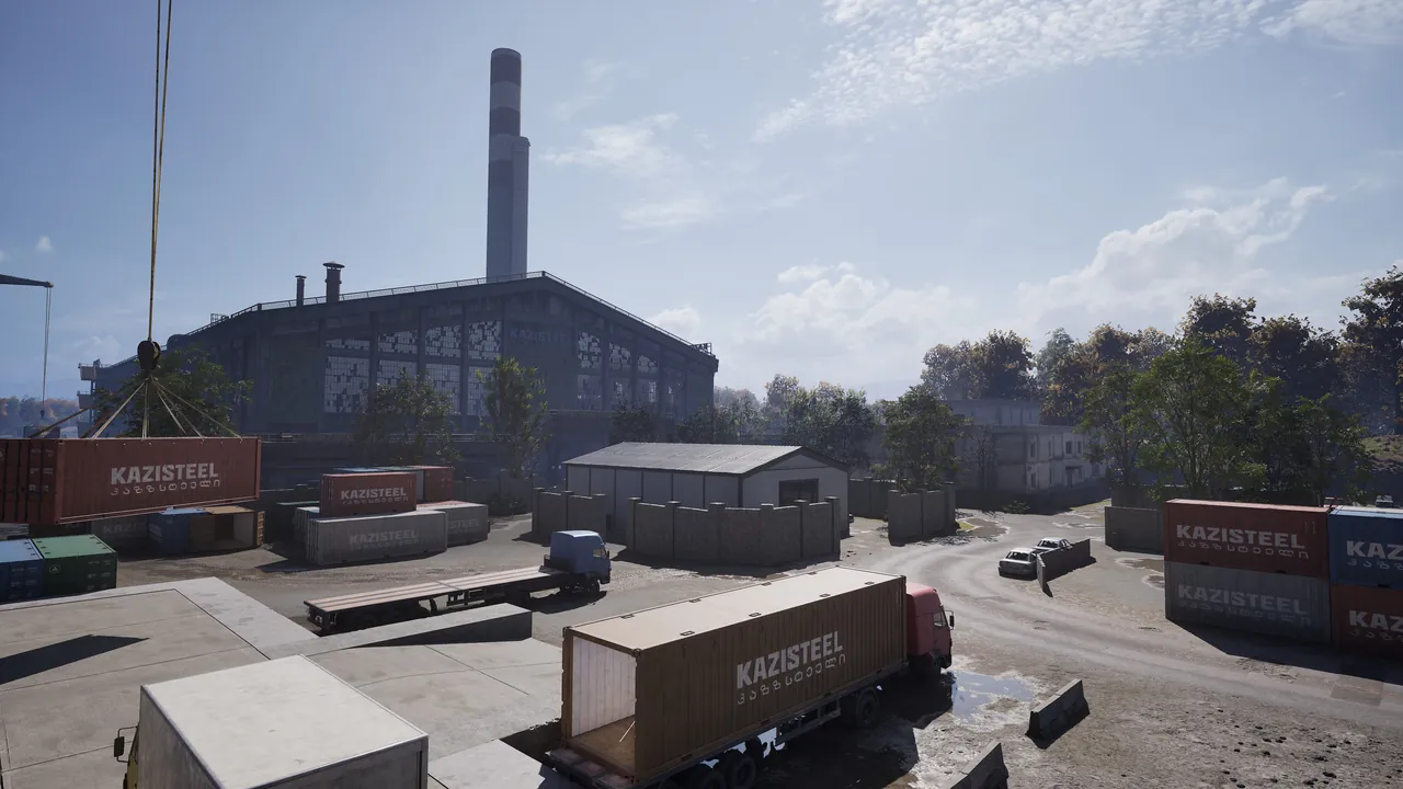 Zestafona industrial area and container yard in WARDOGS